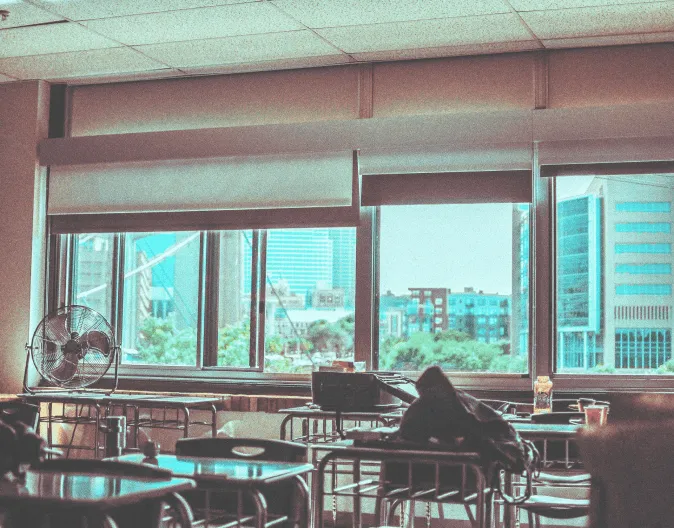 inside classroom